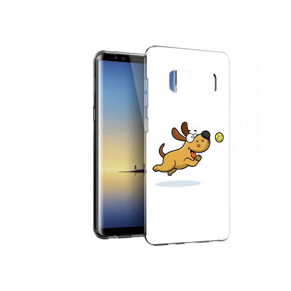 

Чехол MyPads Tocco для Samsung Galaxy Note 8 пёсик, Прозрачный, Tocco