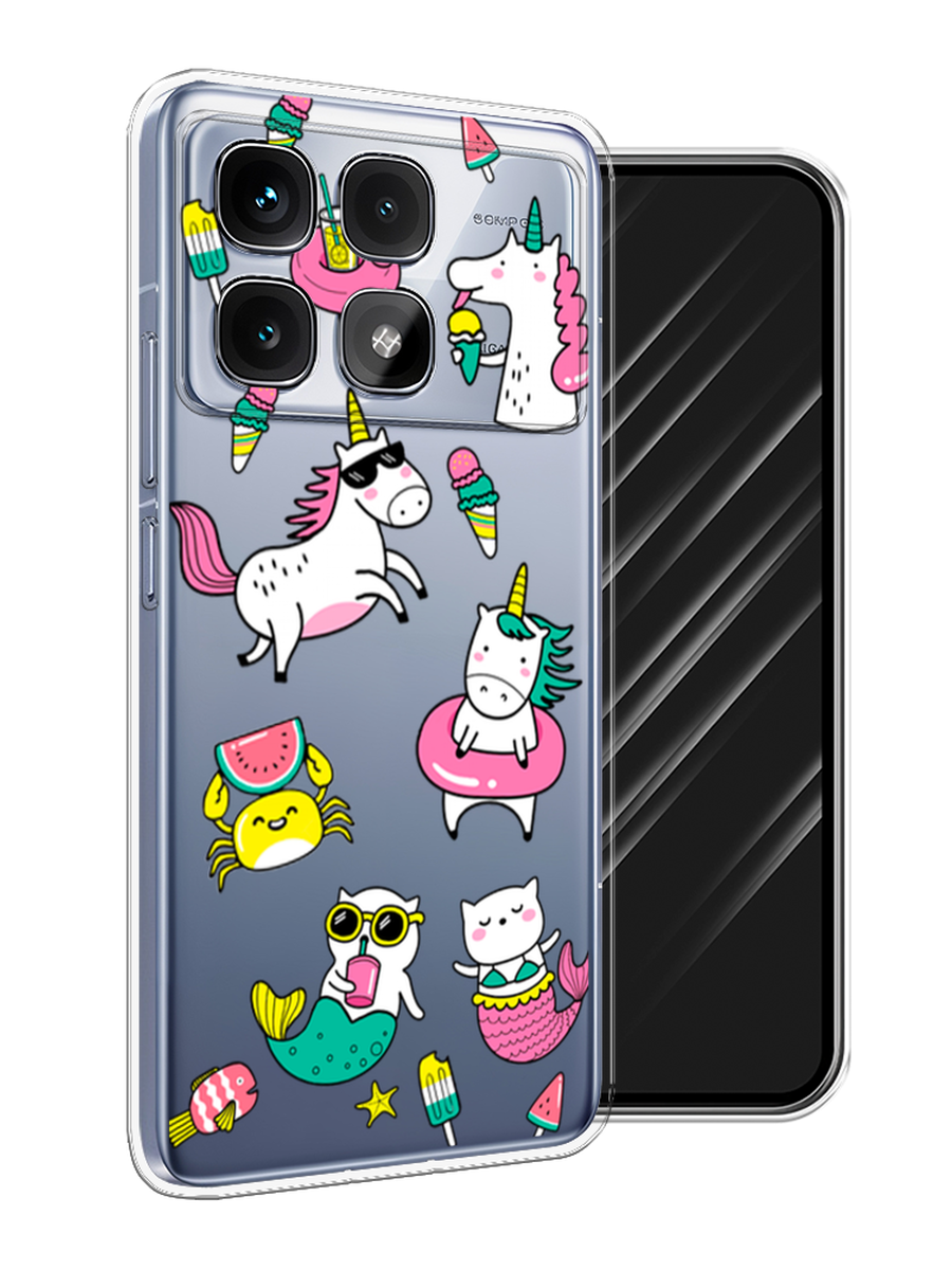 

Чехол Awog на Xiaomi Redmi K70 Ultra "На отдыхе", Белый;бирюзовый;розовый, 323050-1