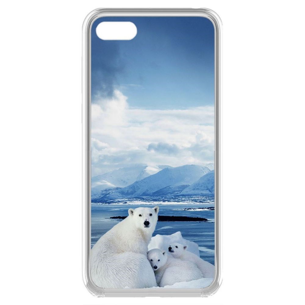 

Чехол-накладка Krutoff Clear Case Полярные медведи для Huawei Y5 Lite (2018)