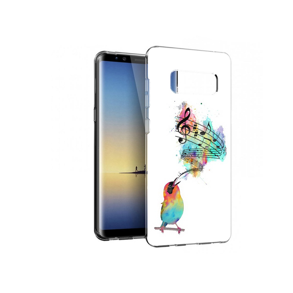 

Чехол MyPads Tocco для Samsung Galaxy Note 8 певчая птичка, Прозрачный, Tocco