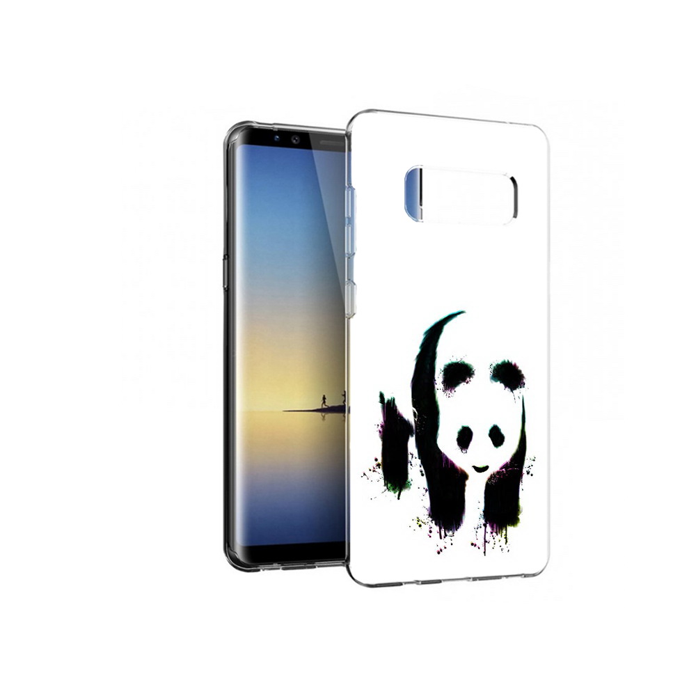 

Чехол MyPads Tocco для Samsung Galaxy Note 8 панда в акварели, Прозрачный, Tocco
