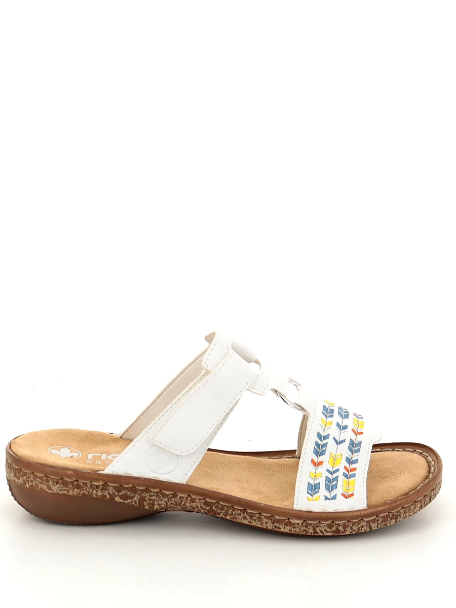 

Сабо женские Rieker 62862-80 белые 38 RU, Белый, 62862-80