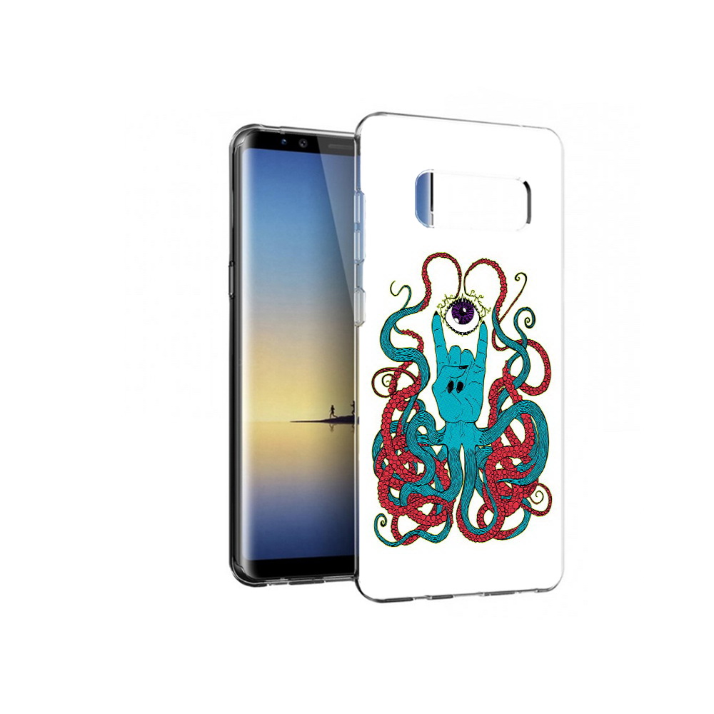 

Чехол MyPads Tocco для Samsung Galaxy Note 8 осьминог-рука абстракция, Прозрачный, Tocco