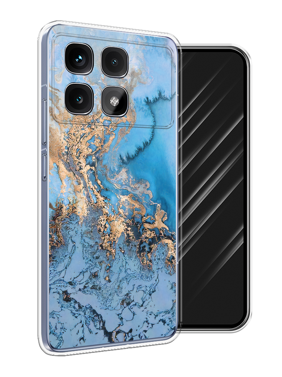 

Чехол Awog на Xiaomi Redmi K70 Ultra "Морозная лавина синяя", Серебристый, 323050-1