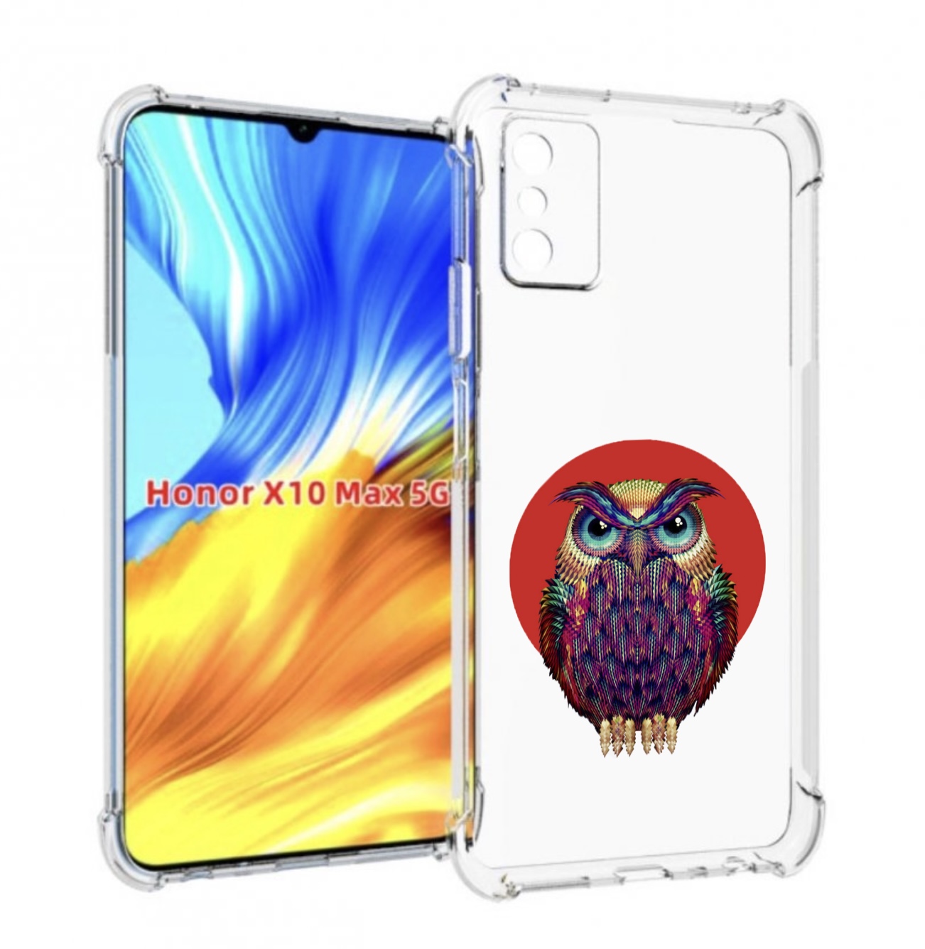 

Чехол MyPads Сова 3 для Honor X10 Max, Прозрачный, Tocco