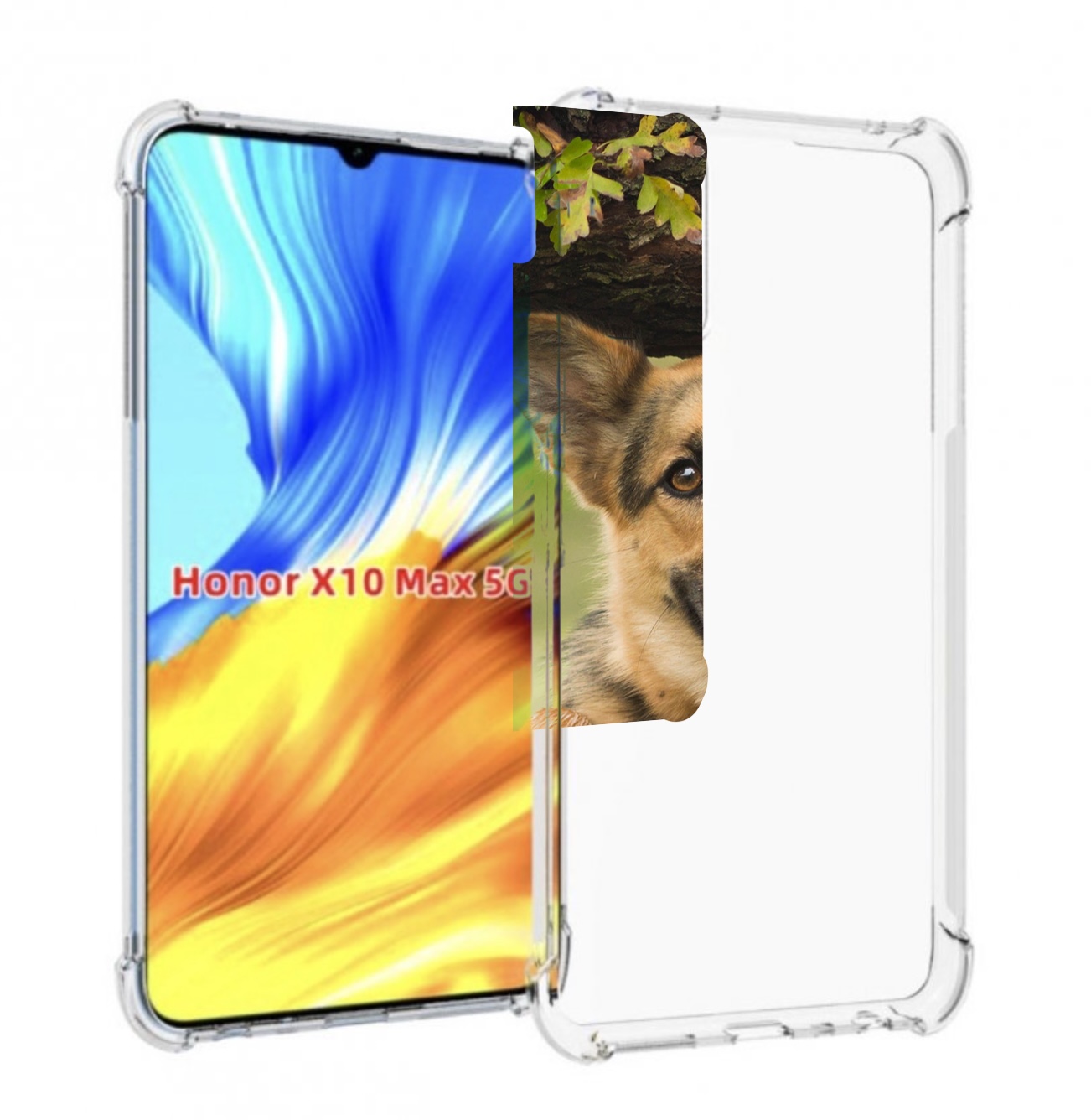 

Чехол MyPads Собака-на-дереве для Honor X10 Max, Прозрачный, Tocco