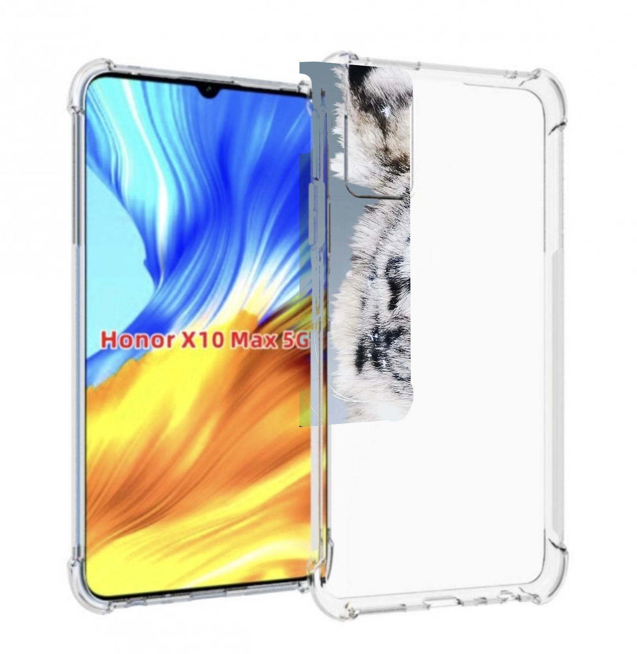 

Чехол MyPads Снежный-барс для Honor X10 Max, Прозрачный, Tocco