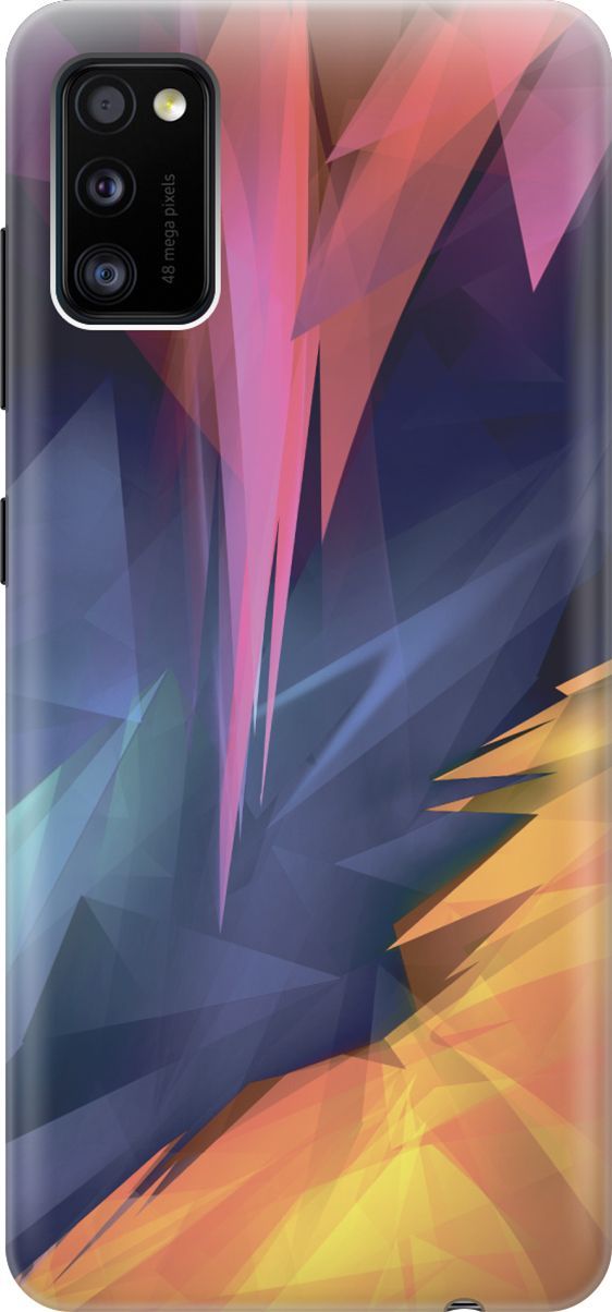 

Силиконовый чехол на Samsung Galaxy A41 с принтом "Розовый, синий, желтый", Желтый;розовый, 6248