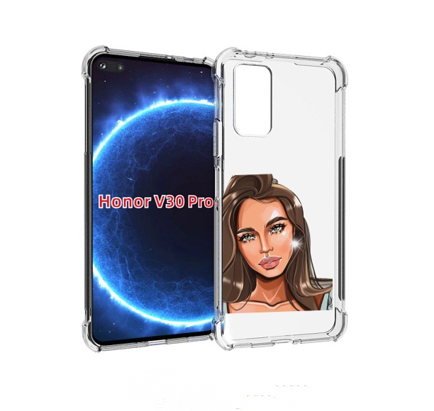 

Чехол бампер MyPads Девушка-с-зелеными-глазами для Honor, Прозрачный, Tocco