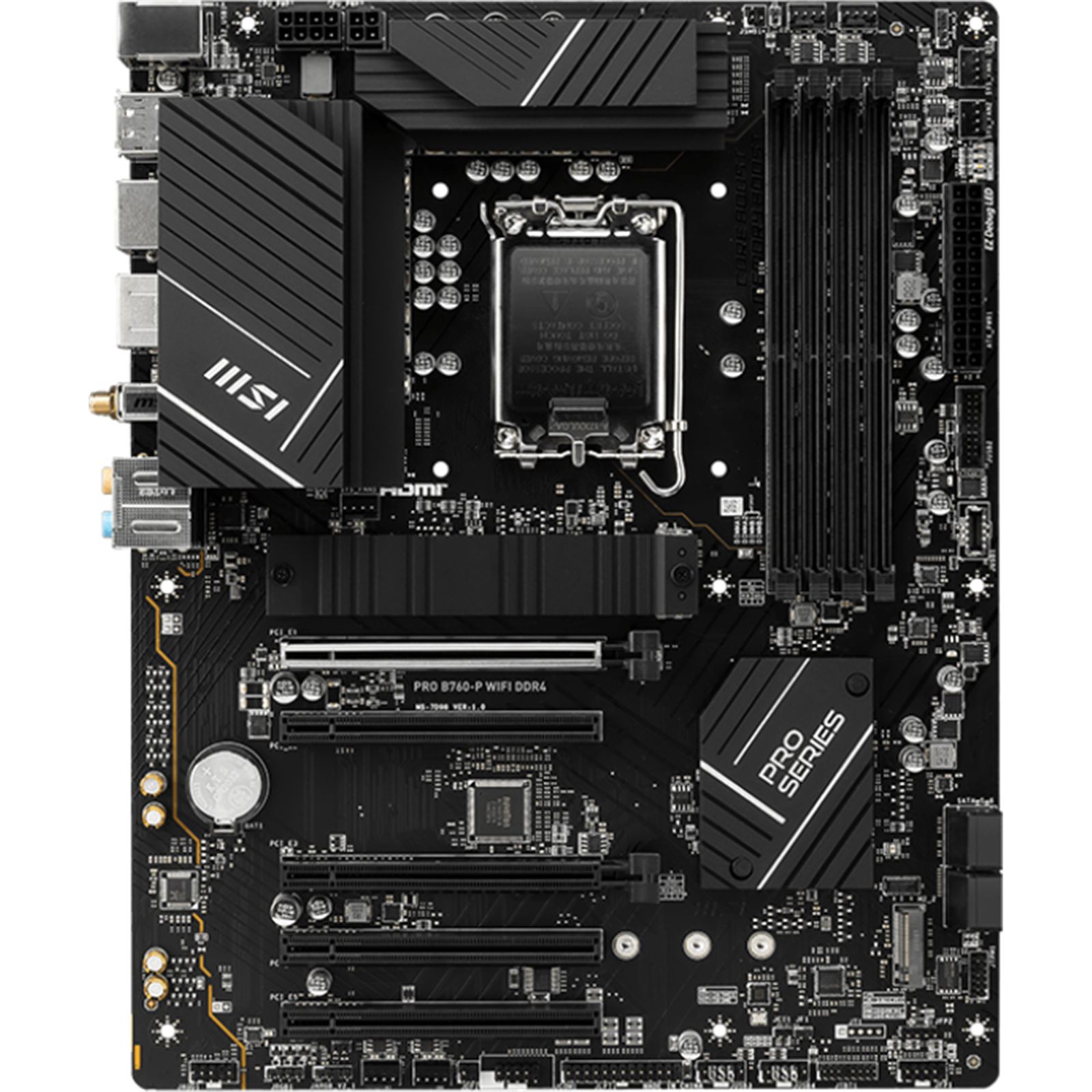 

Материнская плата MSI ATX Pro B760-P WIFI DDR4 S1700, ATX Pro B760-P