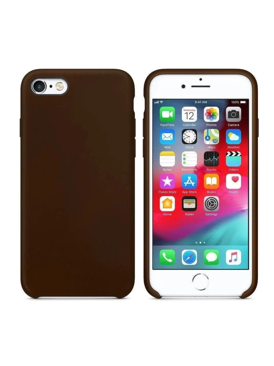 фото Чехол silicone для iphone 6/6s overlay (коричневый) overlay (розовый ёmart