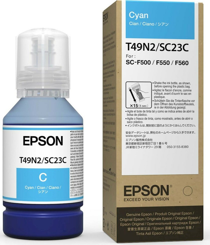 

Чернила для струйного принтера Epson C13T49N200 C13T49N200 Blue, оригинальный, Голубой, C13T49N200