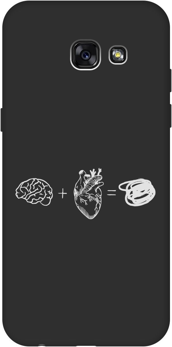 

Чехол на Samsung Galaxy A5 (2017) с принтом "Brain Plus Heart W" черный, Черный;белый, 8415