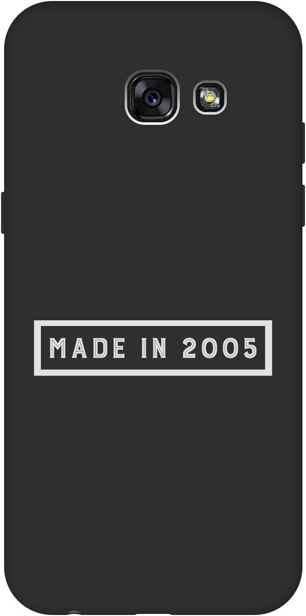 

Матовый чехол на Samsung Galaxy A5 (2017) с принтом "2005 W" черный, Черный;белый, 8415