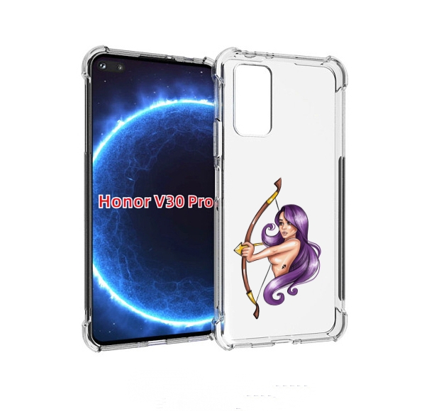 

Чехол бампер MyPads Девушка-Стрелец женский для Honor V30, Прозрачный, Tocco