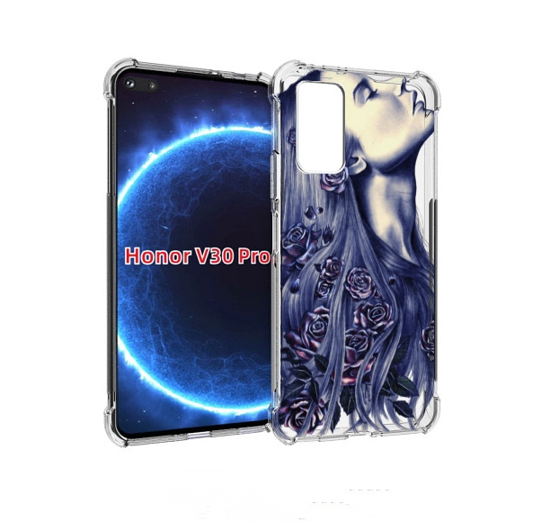 

Чехол бампер MyPads Девушка с розами женский для Honor V3, Прозрачный, Tocco
