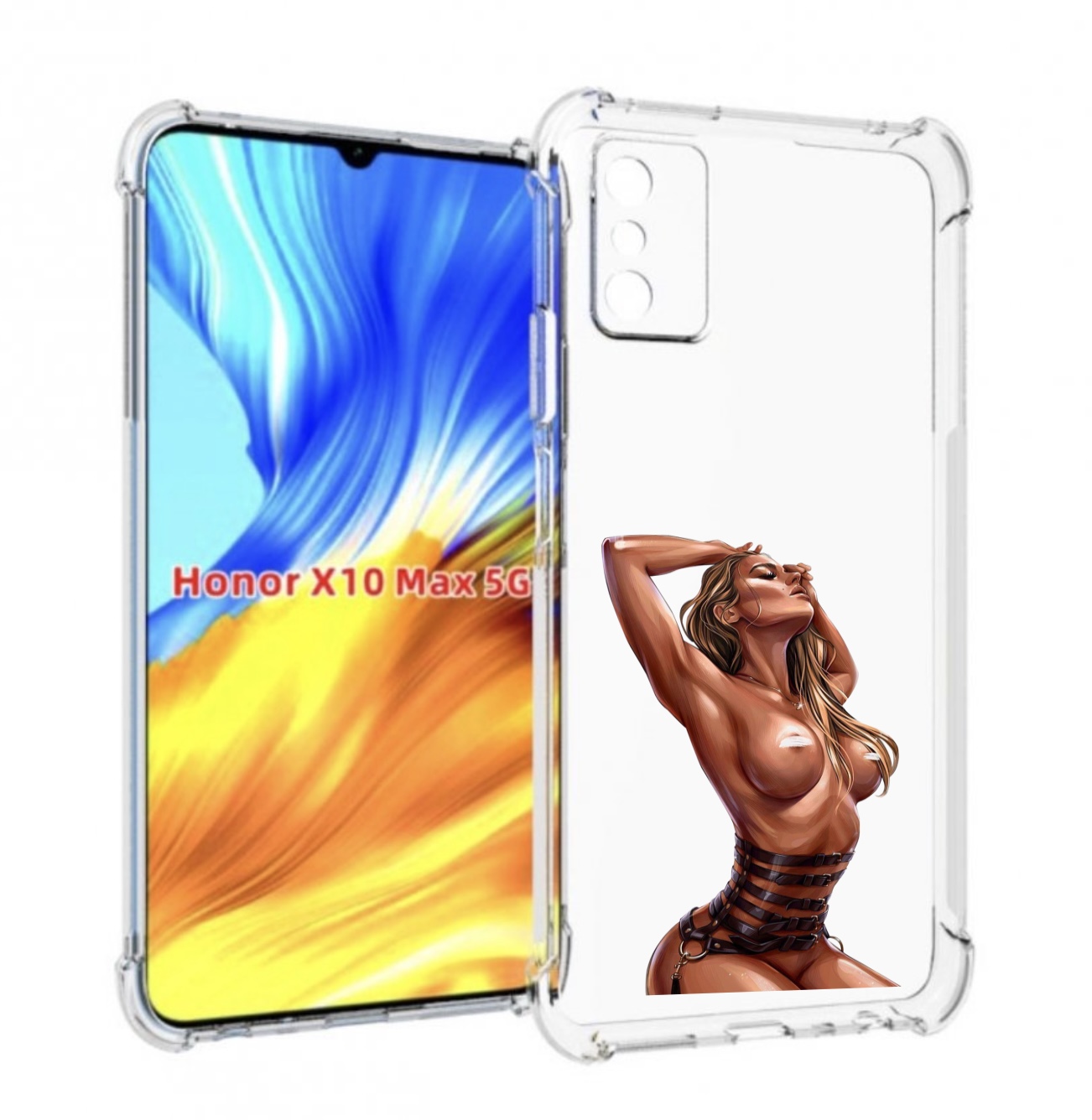 

Чехол MyPads Портупея денский для Honor X10 Max, Прозрачный, Tocco