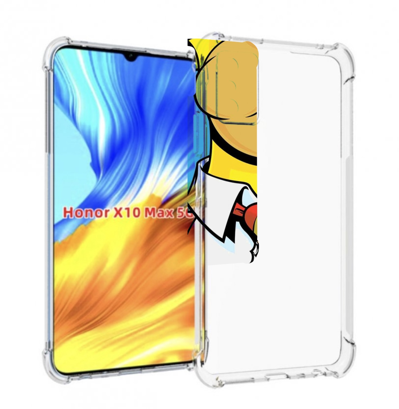 

Чехол MyPads Пончик для Honor X10 Max, Прозрачный, Tocco