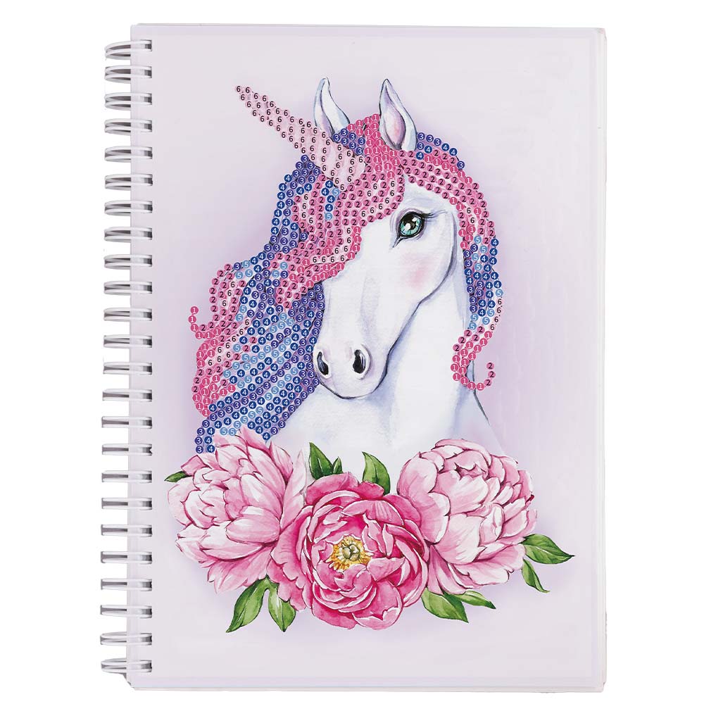 

Алмазная мозаика тетрадь Color Kit Единорог клетка 48 листов TR017