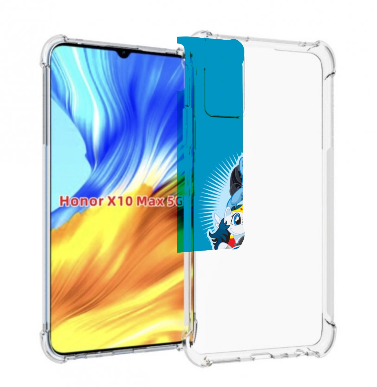 

Чехол MyPads Пони-литл для Honor X10 Max, Прозрачный, Tocco