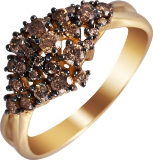 

Кольцо из золота р. 18 Джей Ви R28220A-3004_KO_DN_YG, бриллиант, R28220A-3004_KO_DN_YG