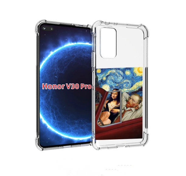 

Чехол бампер MyPads Да-Винчи-в-одном для Honor V30 Pro, Прозрачный, Tocco