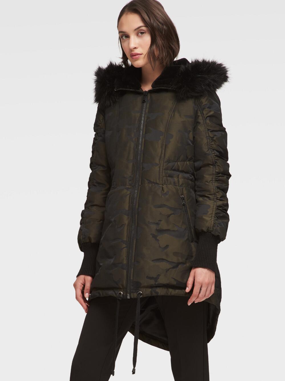 

Парка женская DKNY DL838565 зеленая XS, DL838565