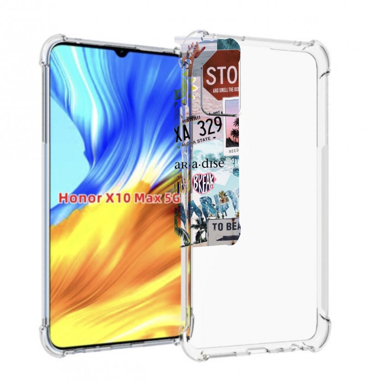 

Чехол MyPads Пляжи-постер для Honor X10 Max, Прозрачный, Tocco