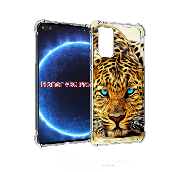 

Чехол бампер MyPads Голубоглазый-гепард для Honor V30 Pro, Прозрачный, Tocco