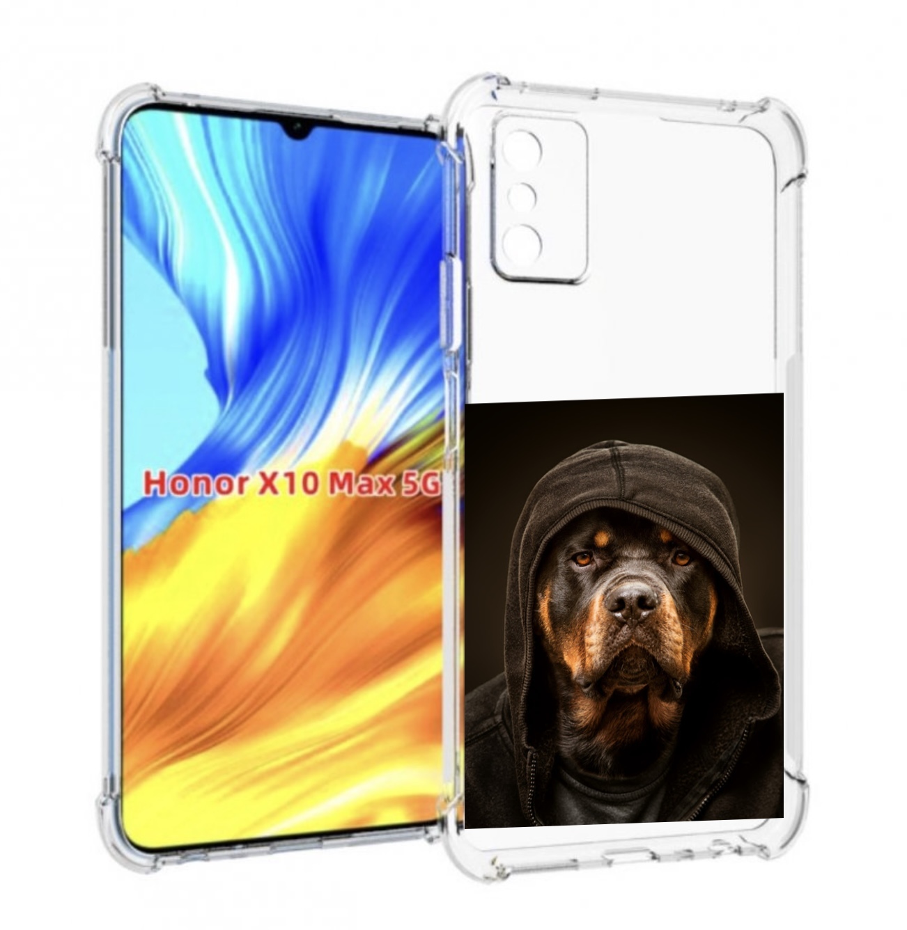 

Чехол MyPads Пес-барбос для Honor X10 Max, Прозрачный, Tocco