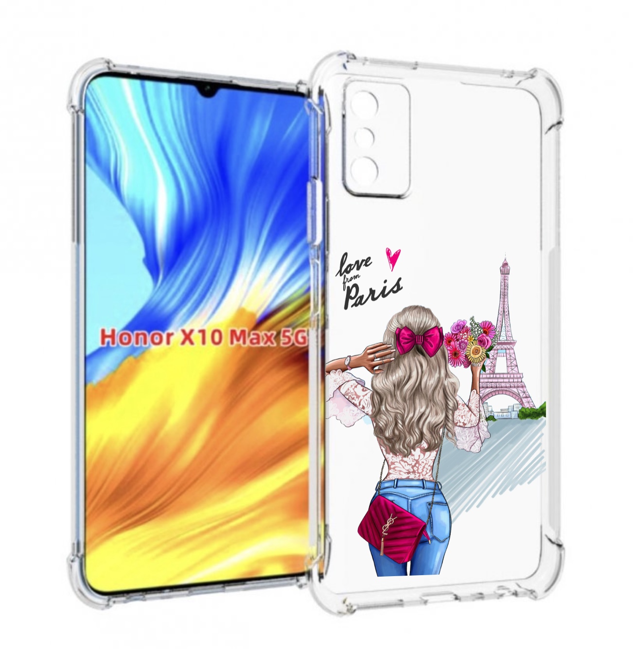 

Чехол MyPads Парижанка женский для Honor X10 Max, Прозрачный, Tocco