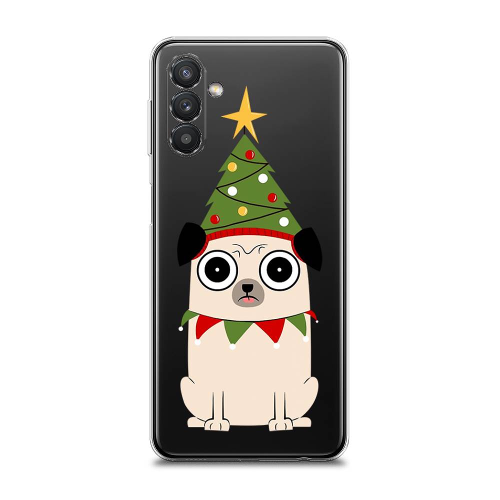 

Чехол на Samsung Galaxy A13 5G "Собачка с ёлочкой", Бежевый;красный;зеленый, 2104150-1