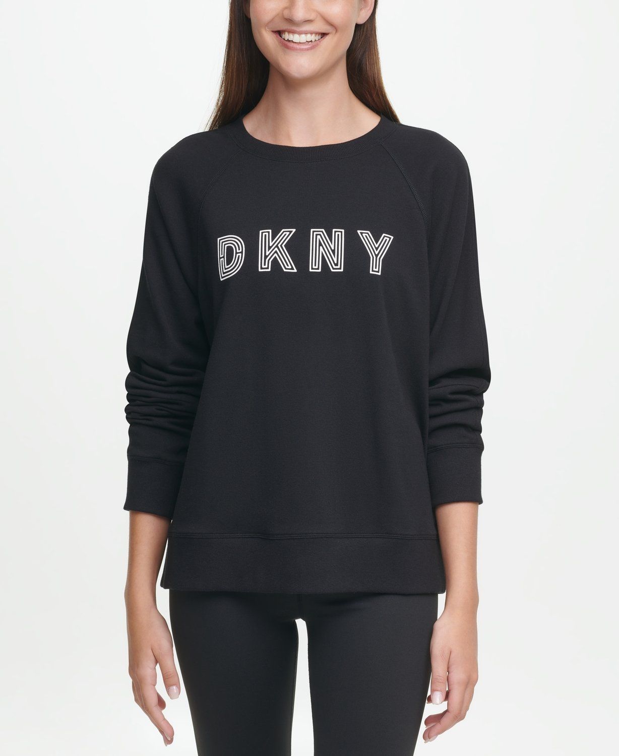 фото Толстовка женская dkny dp0t7751 черная l