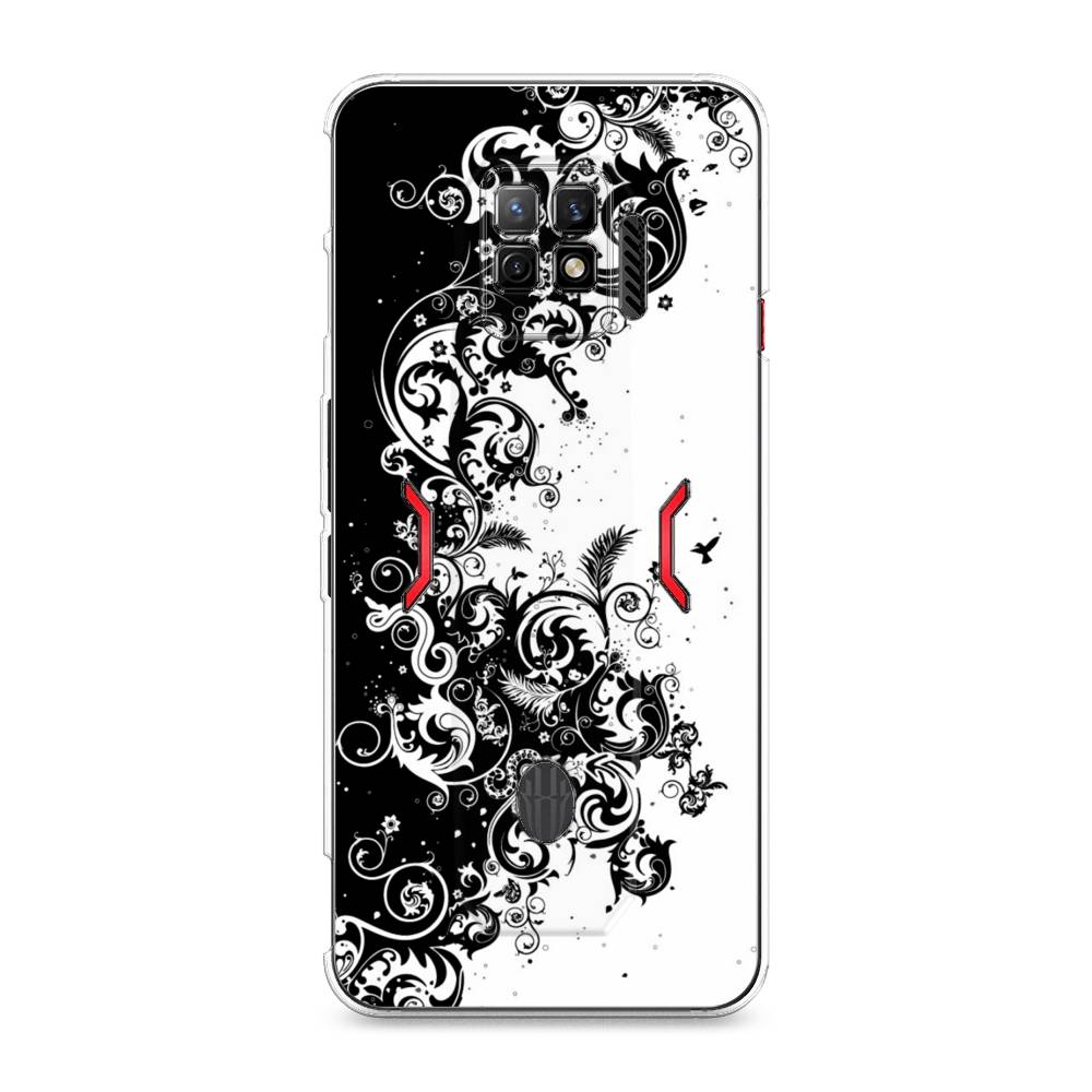 

Чехол на ZTE Nubia Red Magic 7 Pro "Черно белый узор", Белый;черный;серый, 136050-3