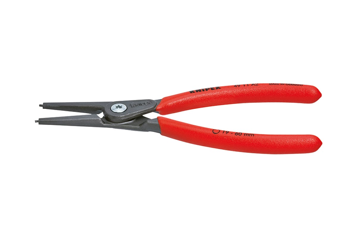

KNIPEX Щипцы прециз. для внешних стопорн. колец, прям. губки, посад. размер d 85-140 мм, н