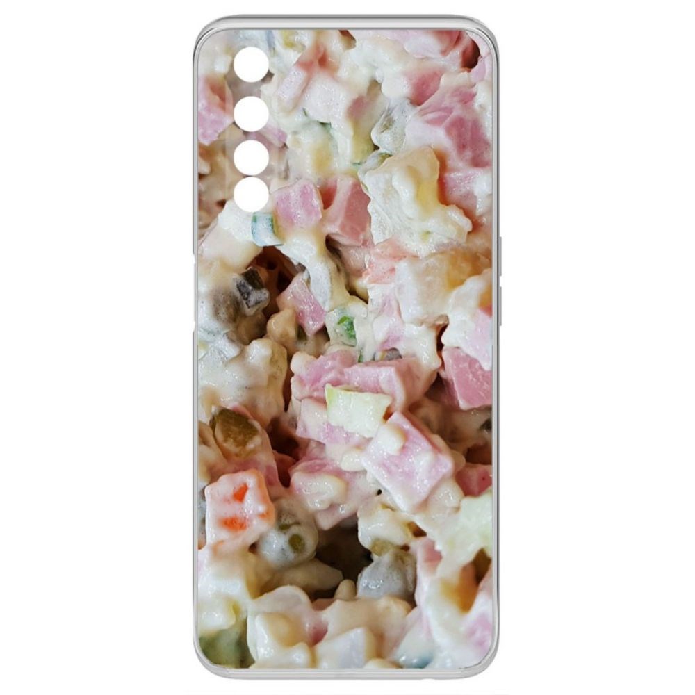 

Чехол-накладка Krutoff Clear Case Оливье для Realme 6