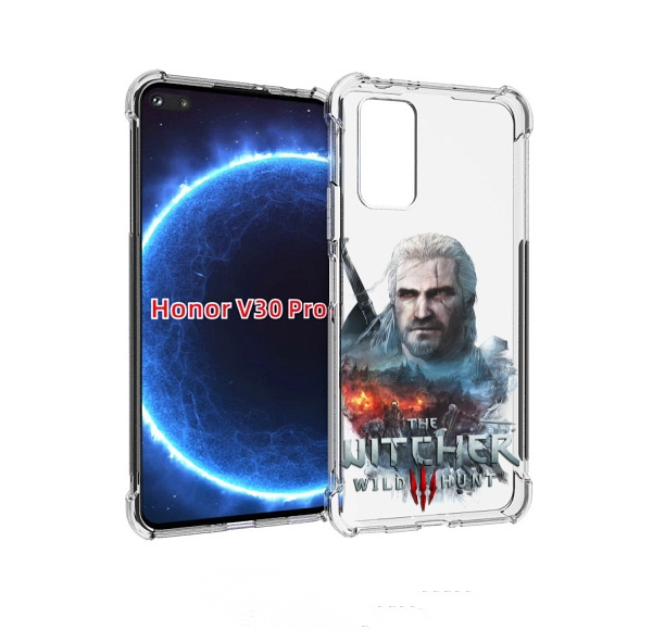 

Чехол бампер MyPads Ведьмак для Honor V30 Pro, Прозрачный, Tocco