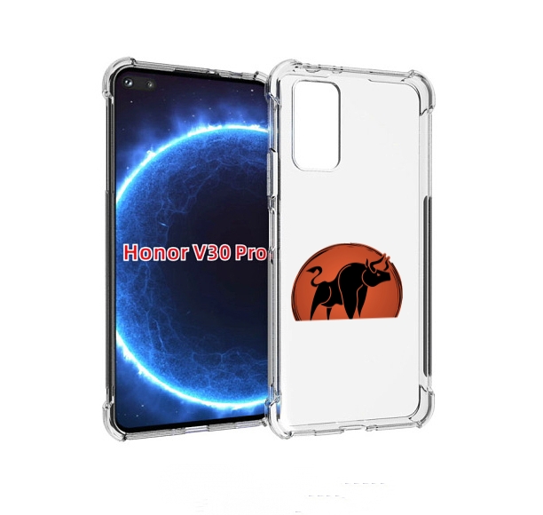 

Чехол бампер MyPads Бык-2 для Honor V30 Pro, Прозрачный, Tocco