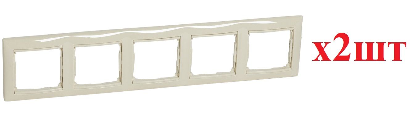 

Legrand Valena Крем Рамка 5-ая гориз 774355 (2шт), Бежевый, Valena Classic_Вертикальная_Горизонтальная