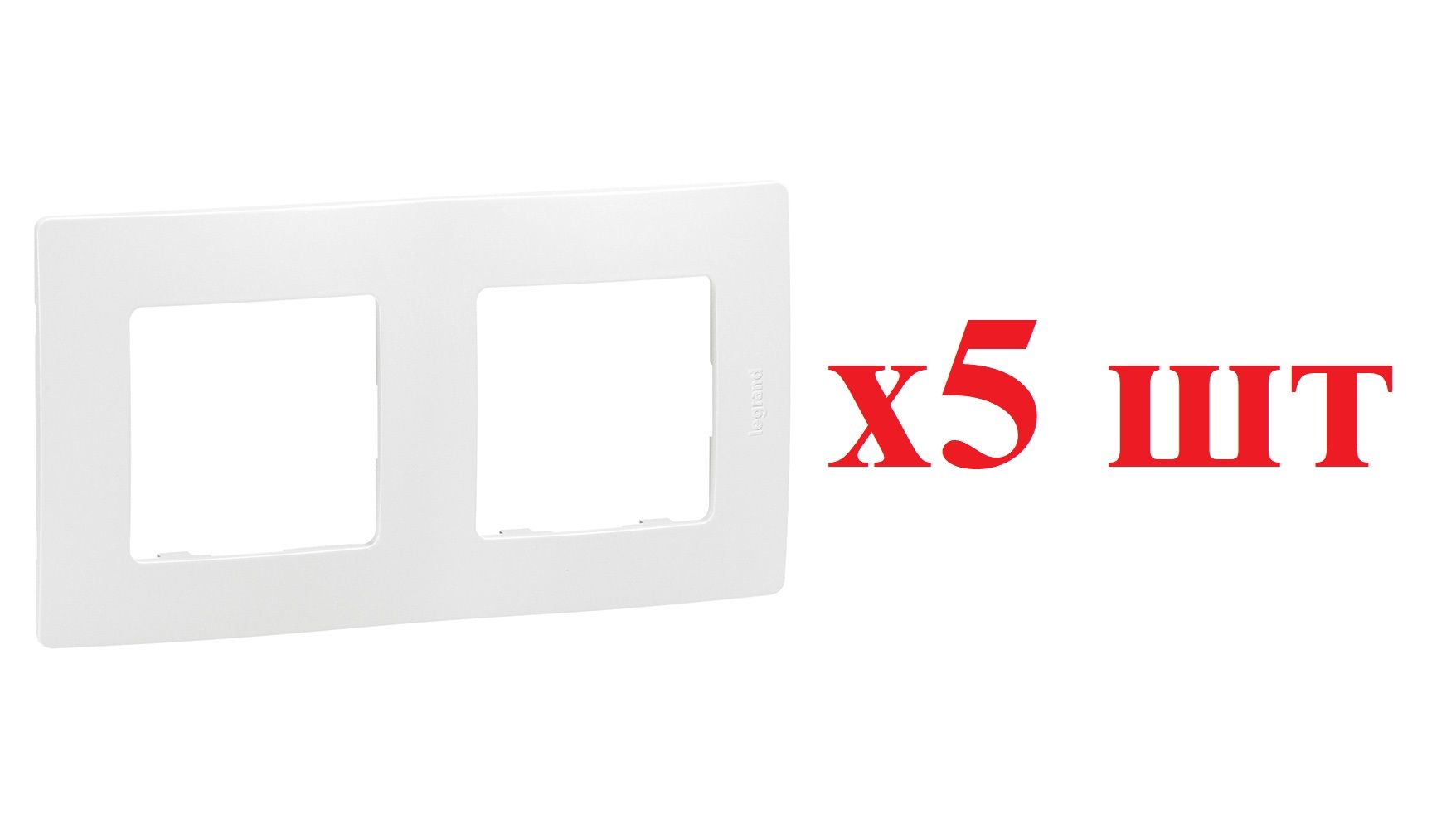 

Legrand Etika Бел Рамка 2-ая 672502 (5шт), Белый, Рамка 2-ая_Горизонтальная