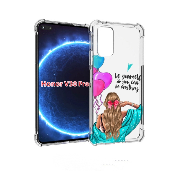 

Чехол бампер MyPads Будь-собой для Honor V30 Pro, Прозрачный, Tocco
