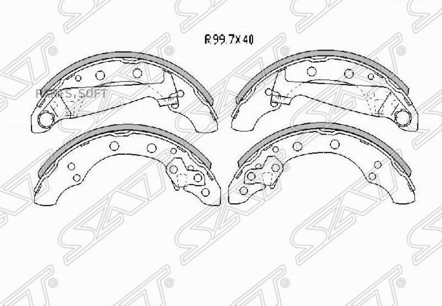 

Колодки Тормозные Rr Vag Fabia 00-15/Chery Amulet Sat арт. ST6R0698525A