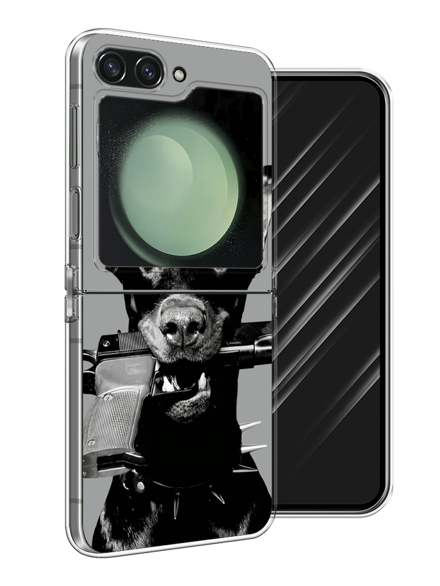

Чехол Awog на Samsung Galaxy Z Flip 6 "Доберман", Серый, 2109750-1