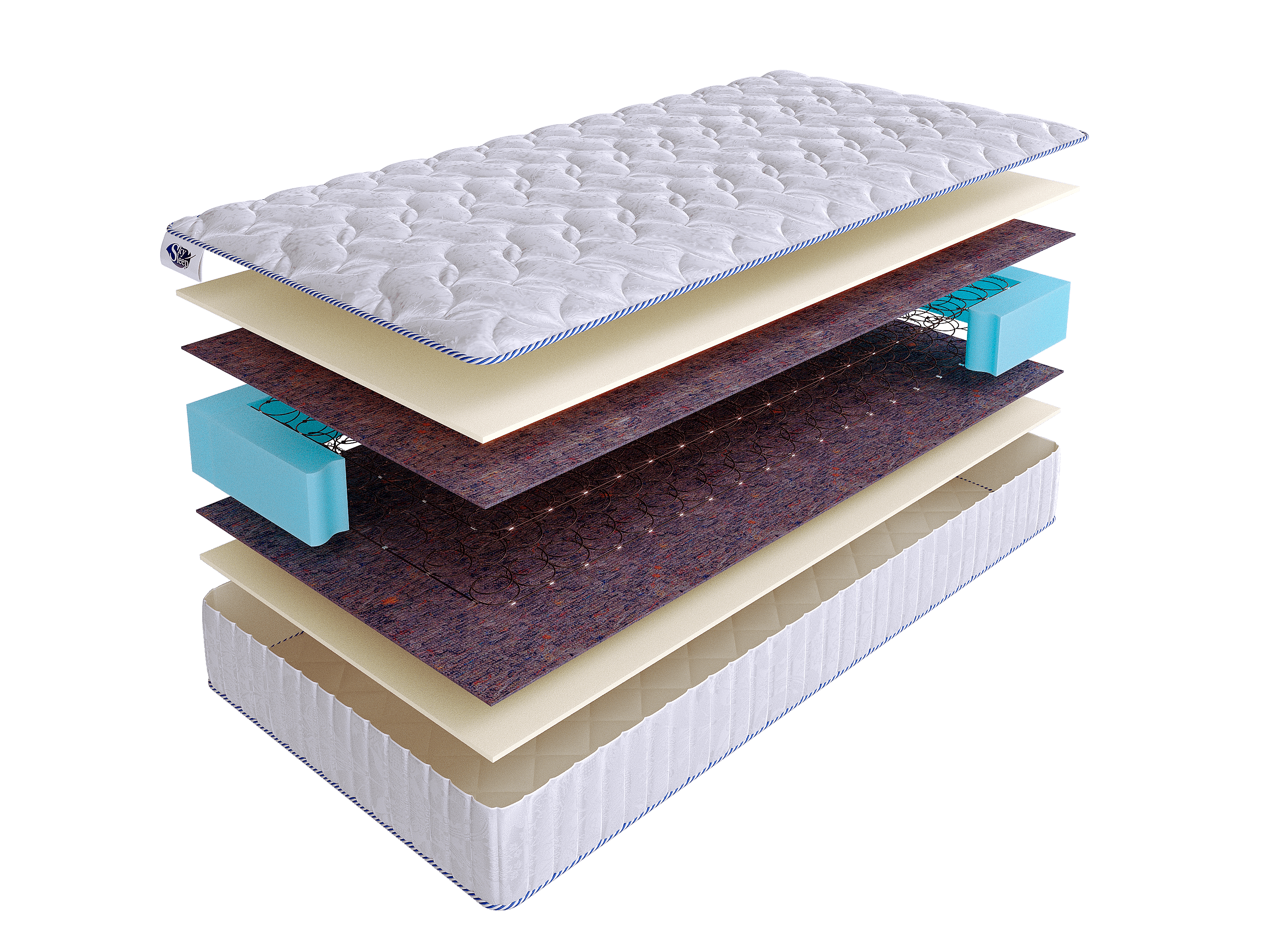 

Матрас SkySleep LIKE 1 BS 135x186, Белый, LIKE 1 BS
