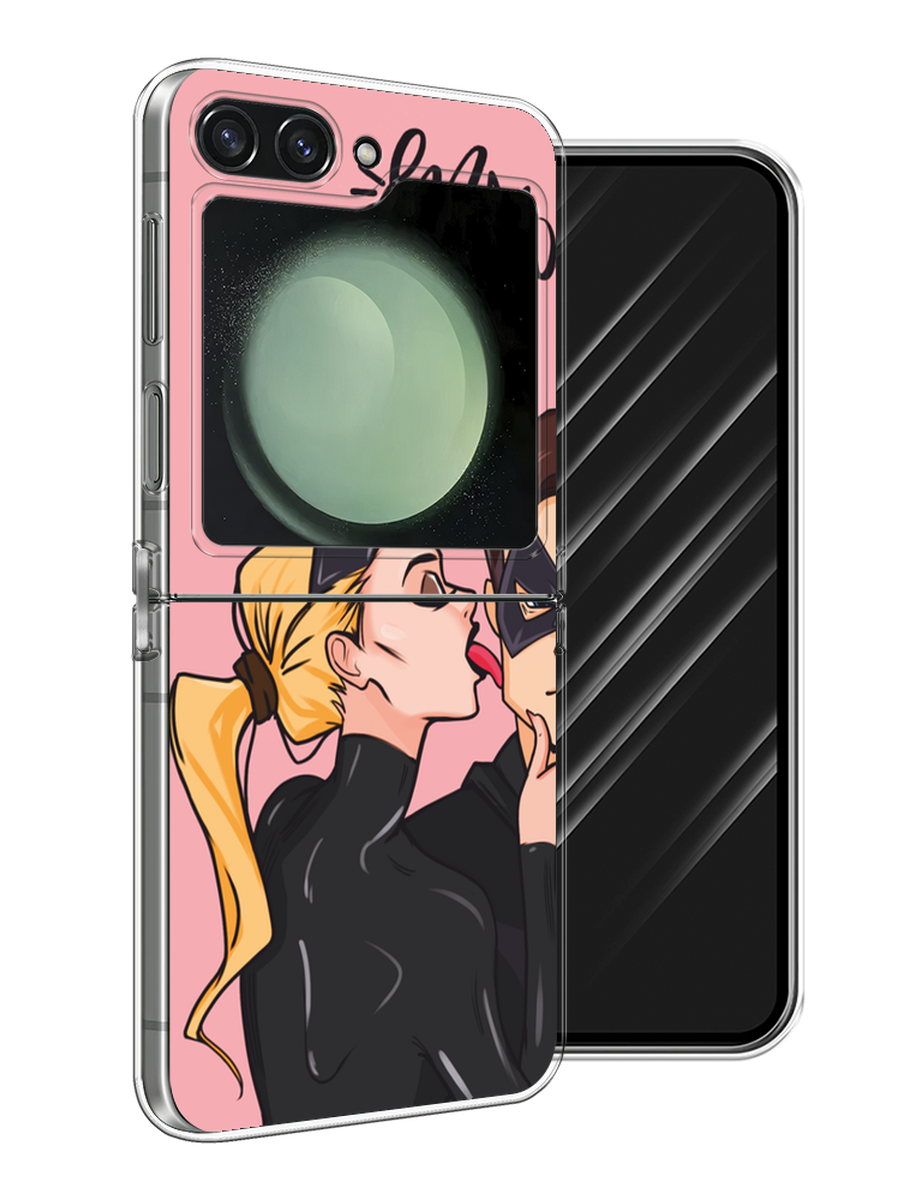 

Чехол Awog на Samsung Galaxy Z Flip 6 "Kiss of Cat Woman", Розовый;черный;бежевый, 2109750-1