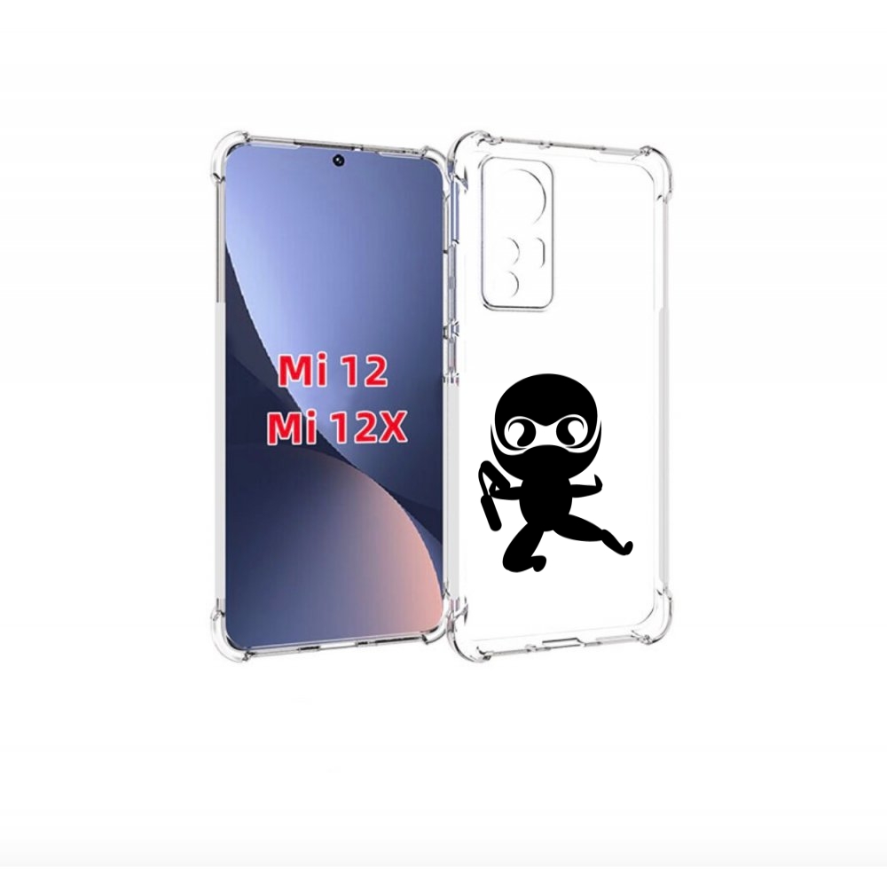 

Чехол бампер MyPads Ниндзя для Xiaomi 12/Xiaomi 12X противоударный, Прозрачный, Tocco