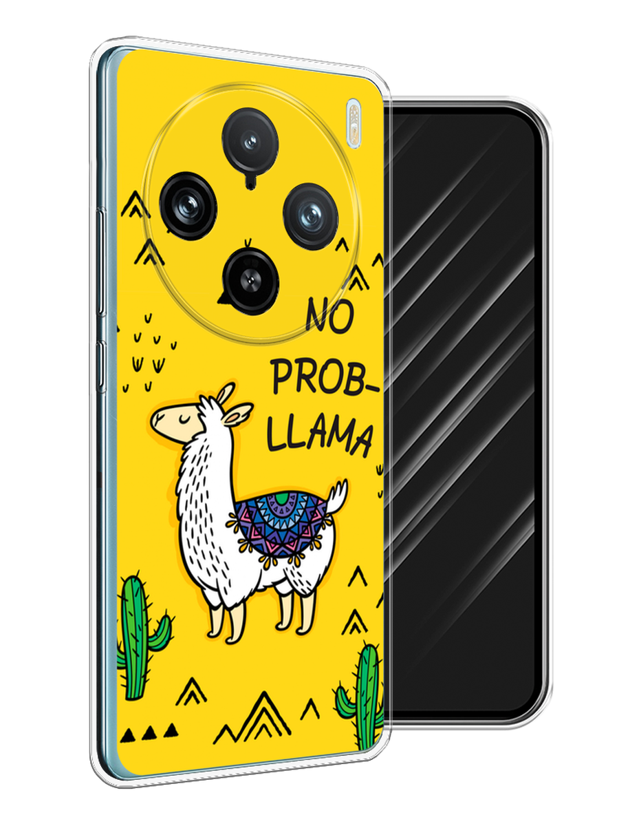 

Чехол Awog на Vivo X100 Pro "No probLLama", Желтый;черный;синий, 2611850-1