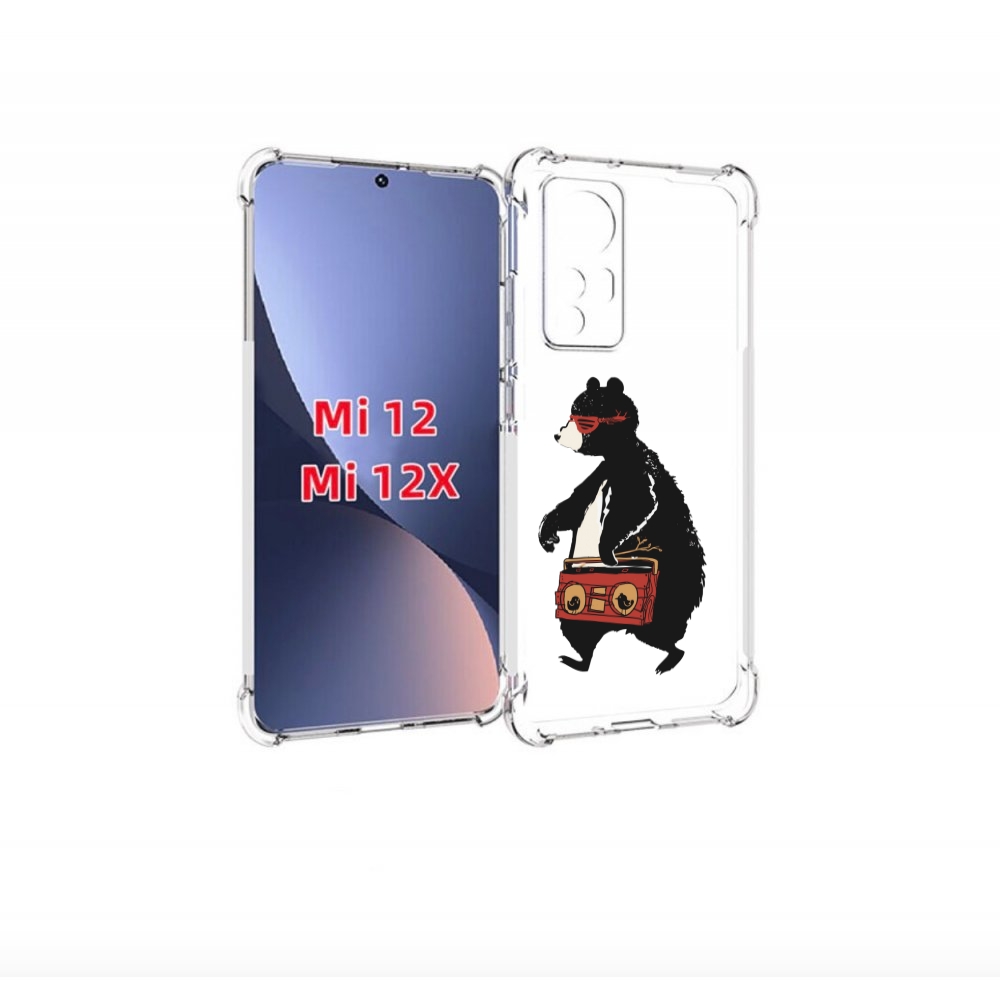 

Чехол-бампер MyPads Музыкальный медведь для Xiaomi 12/Xiaomi 12X, Прозрачный, Tocco