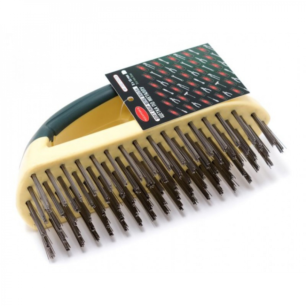 

Щетка по металлу ROCKFORCE ручная, в пластиковом корпусе RF-340125228