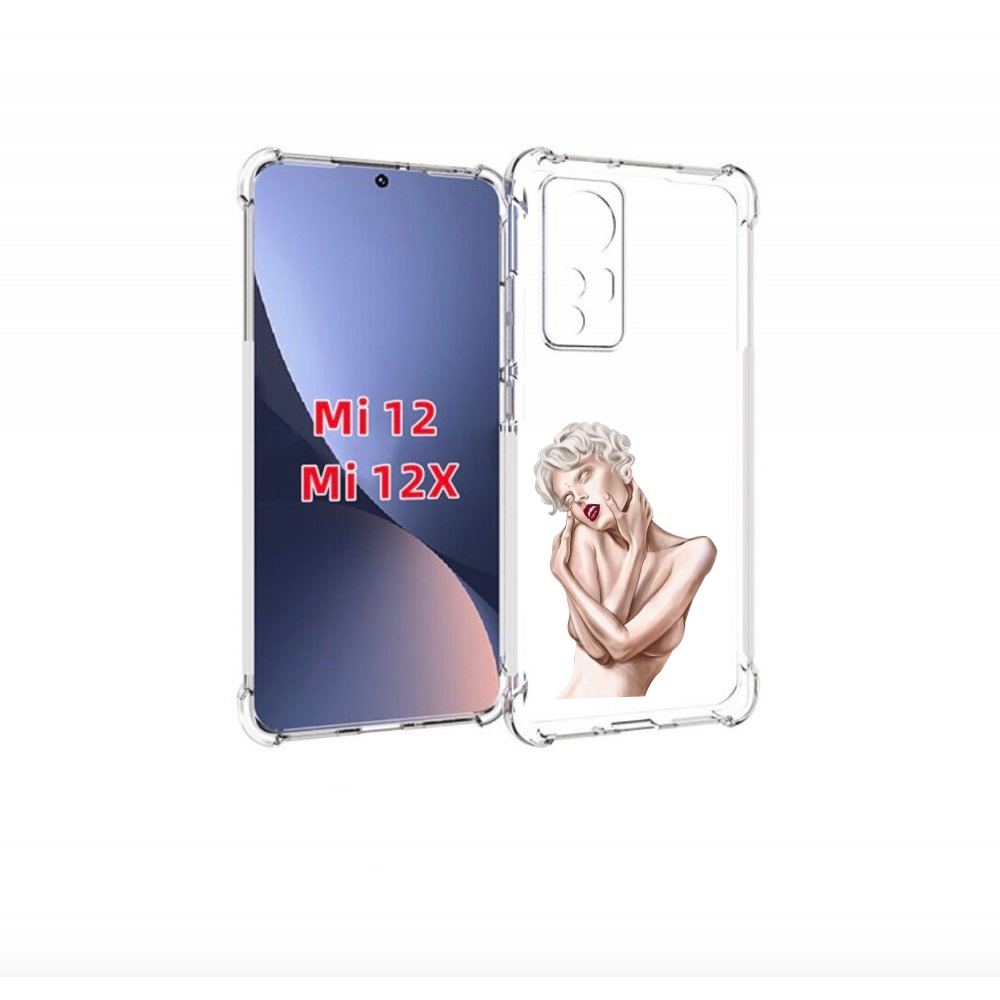 

Чехол бампер MyPads Мигера женский для Xiaomi 12., Прозрачный, Tocco